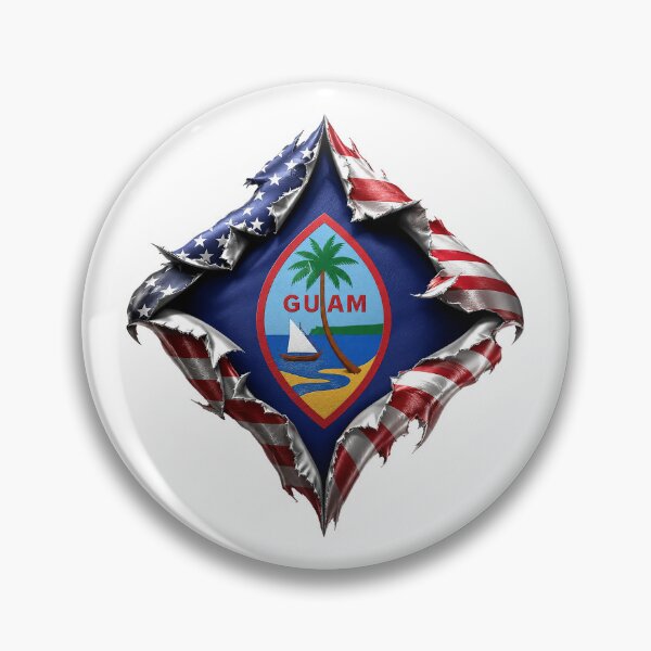 Item preview, Guåhan Liberty Revealed: Island Heart Beneath the Stars and Stripes designed and sold by BlissBlvdShop.