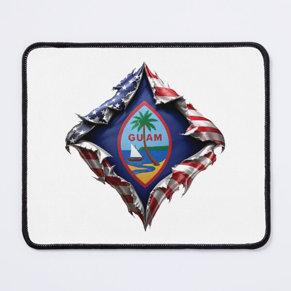 Item preview, Guåhan Liberty Revealed: Island Heart Beneath the Stars and Stripes designed and sold by BlissBlvdShop.