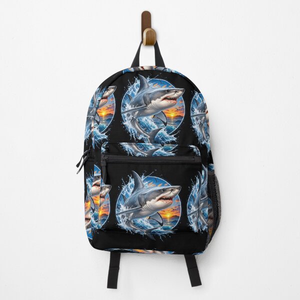 Item preview, Great White Shark Sunset – Apex Ocean Predator designed and sold by RockitBaby.