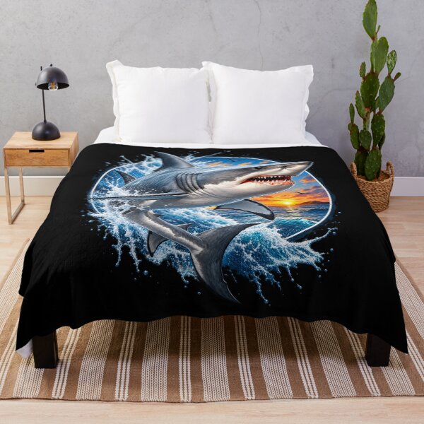 Item preview, Great White Shark Sunset – Apex Ocean Predator designed and sold by RockitBaby.