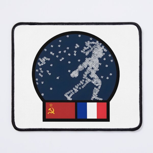 Item preview, Soviet-French Soyuz T-6 Aragatz Space Mission Patch designed and sold by CharlieDesings.