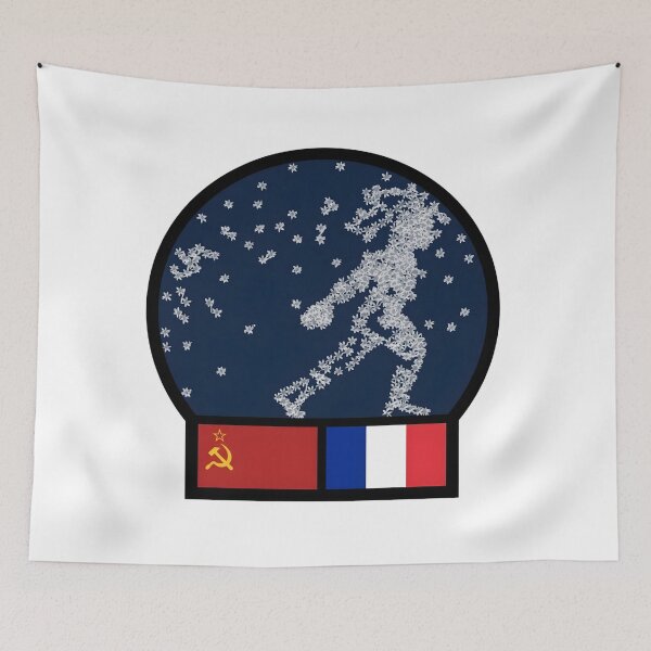 Item preview, Soviet-French Soyuz T-6 Aragatz Space Mission Patch designed and sold by CharlieDesings.