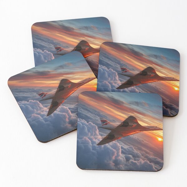Item preview, Concorde Silhouette Against Blazing Sunset designed and sold by Airpower Art.