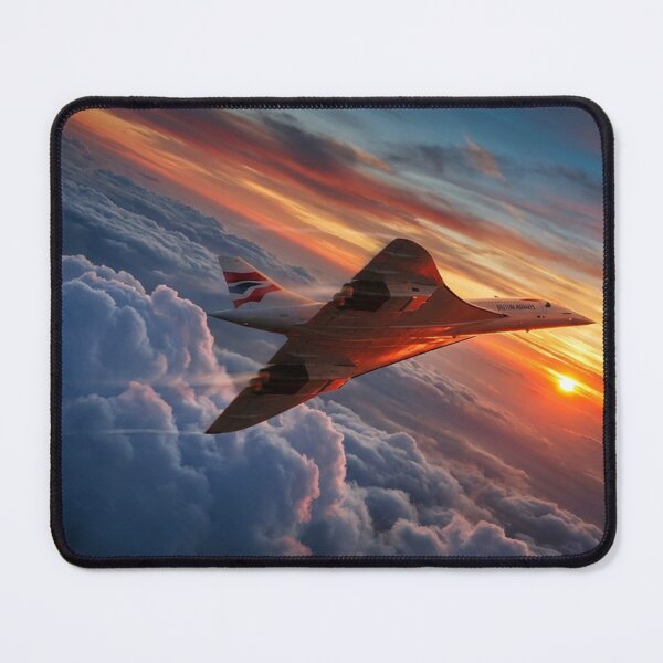 Item preview, Concorde Silhouette Against Blazing Sunset designed and sold by Airpower Art.