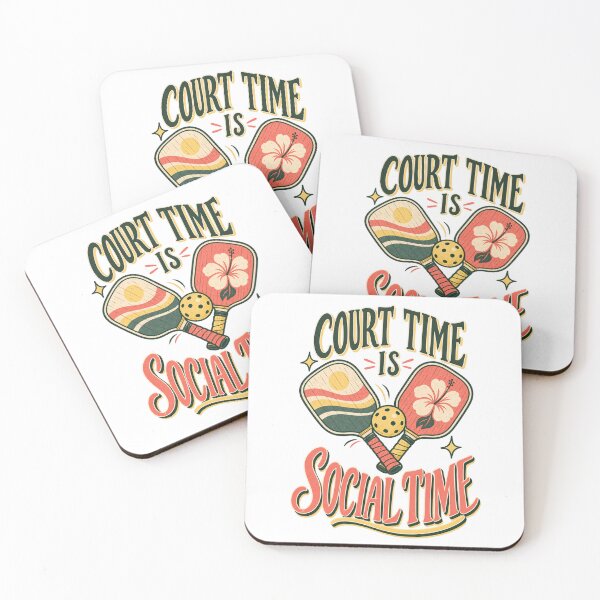 Item preview, Court Time Is Social Time – Pickleball Club designed and sold by Doodle Souq.