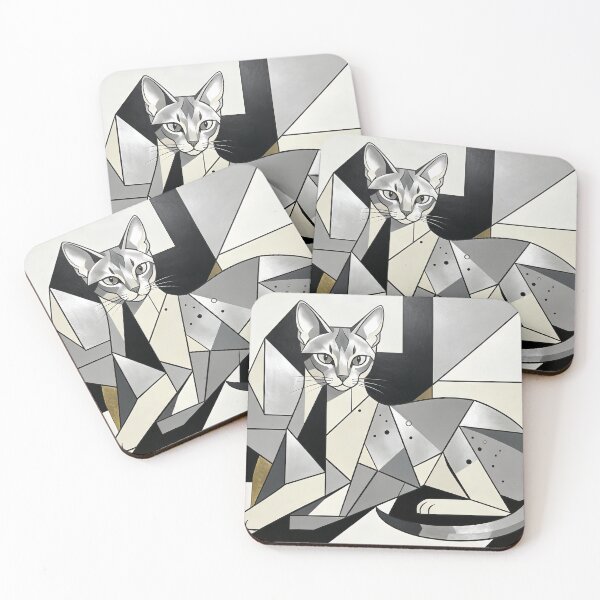 Item preview, cubist animal artwork designed and sold by forget45studio.
