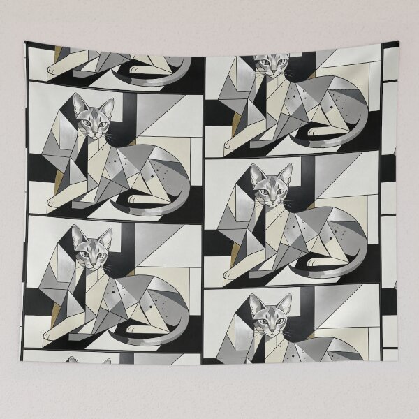 Item preview, cubist animal artwork designed and sold by forget45studio.