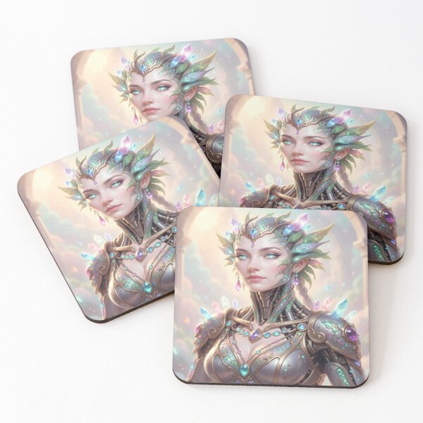 Item preview, Mystic Fantasy Crystal Being in Surreal Nature Armor designed and sold by FotoworldEdel.