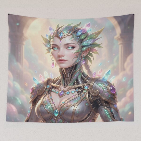 Item preview, Mystic Fantasy Crystal Being in Surreal Nature Armor designed and sold by FotoworldEdel.