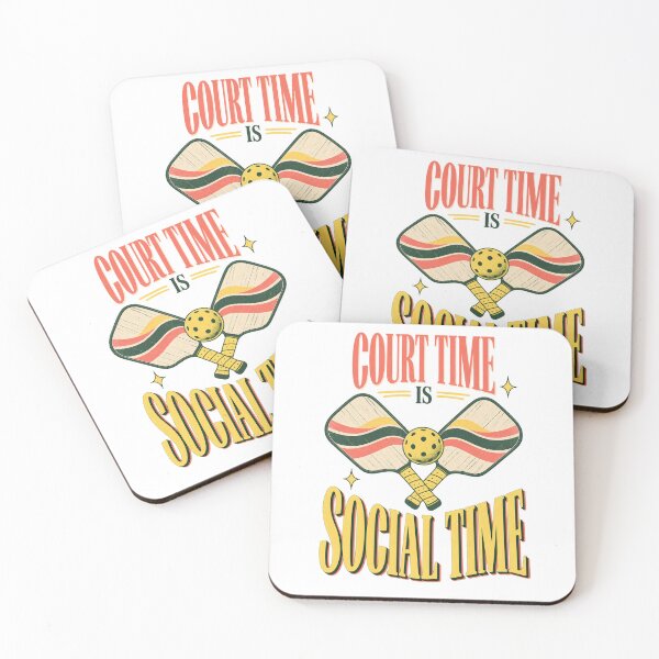 Item preview, Court Time Is Social Time – Pickleball Club designed and sold by Doodle Souq.