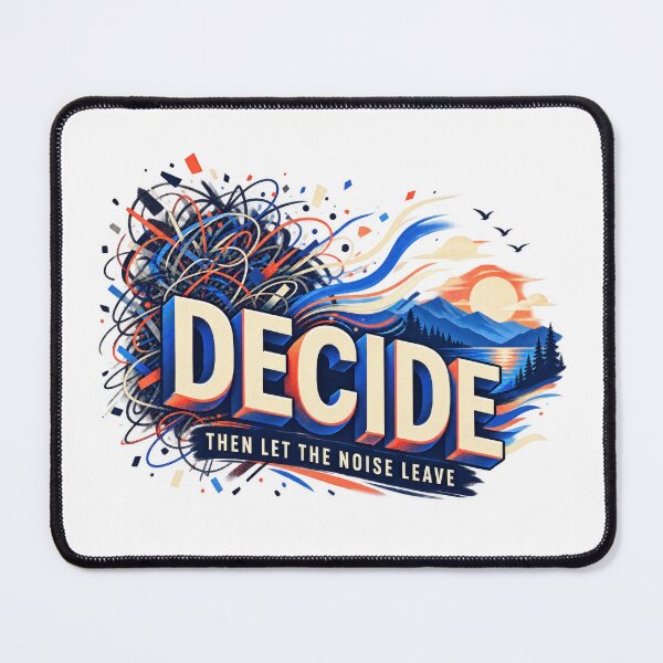 Item preview, Decide Then Let the Noise Leave designed and sold by Mosslume Studio.