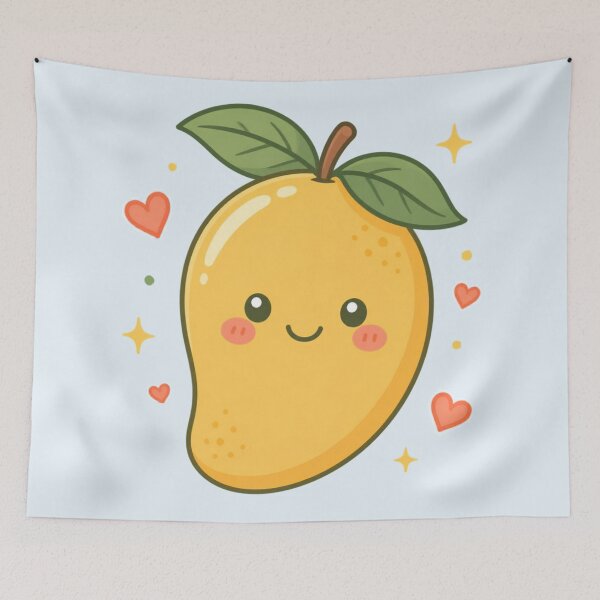 Item preview, Sweet Little Happiness – Cute Thai Mango Design designed and sold by CosmicQuietStudio.