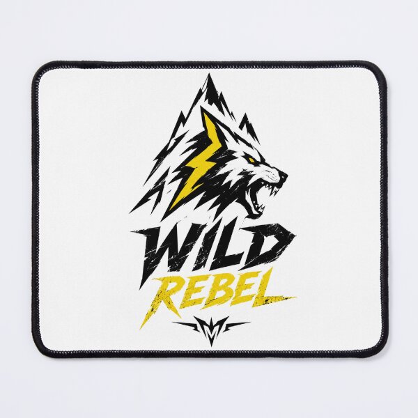 Item preview, Wild Rebel Wolf – Lightning Gym Workout T-Shirt Design designed and sold by ihebaouadi.