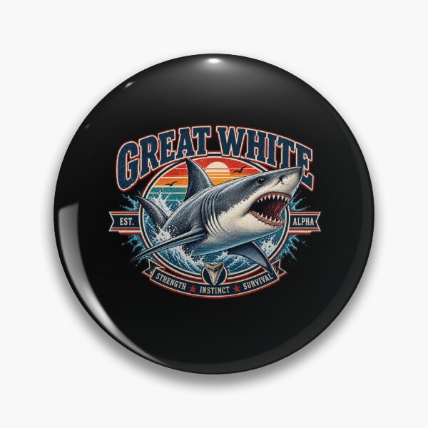 Item preview, Great White-Strength, Instict, Survival designed and sold by RockitBaby.