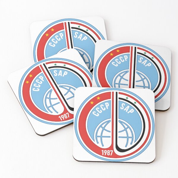 Item preview, Soviet-Syrian Soyuz TM-3 Interkosmos Space Mission Patch designed and sold by CharlieDesings.
