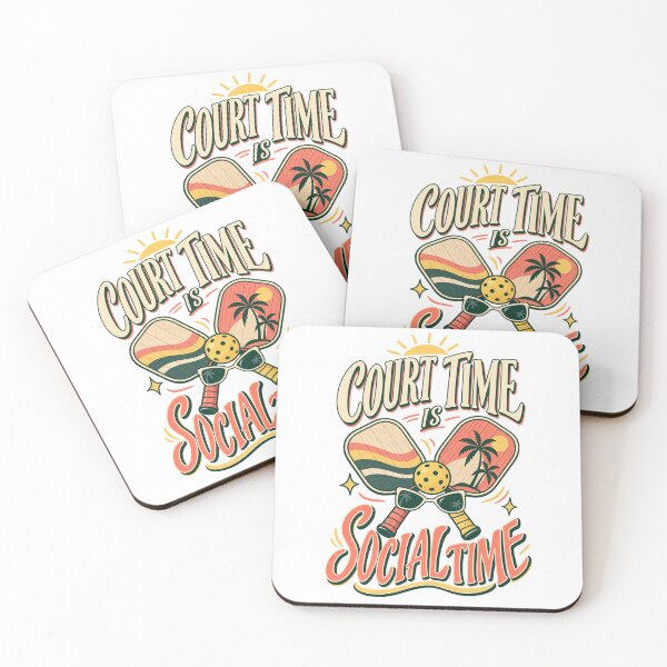 Item preview, Court Time Is Social Time – Pickleball Club designed and sold by Doodle Souq.