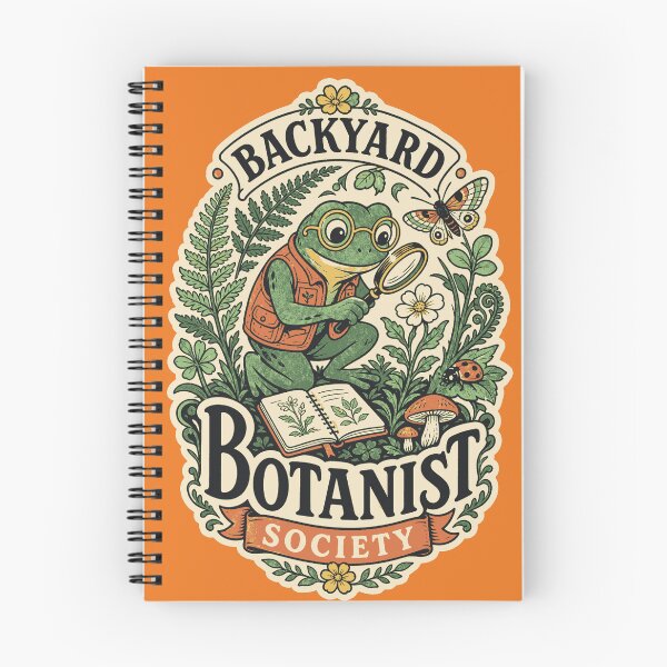 Item preview, Backyard Botanist Society – Vintage Frog Cottagecore Nature Club designed and sold by Tamarout.