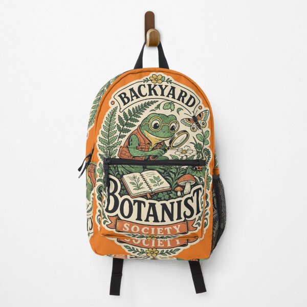 Item preview, Backyard Botanist Society – Vintage Frog Cottagecore Nature Club designed and sold by Tamarout.