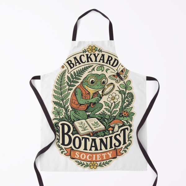 Item preview, Backyard Botanist Society – Vintage Frog Cottagecore Nature Club designed and sold by Tamarout.