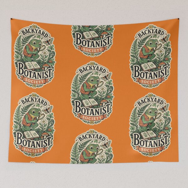 Item preview, Backyard Botanist Society – Vintage Frog Cottagecore Nature Club designed and sold by Tamarout.