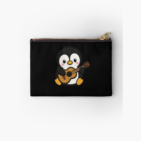 Item preview, Cute Penguin Playing Guitar Kawaii Embroidery Patch designed and sold by ColorSplash123.