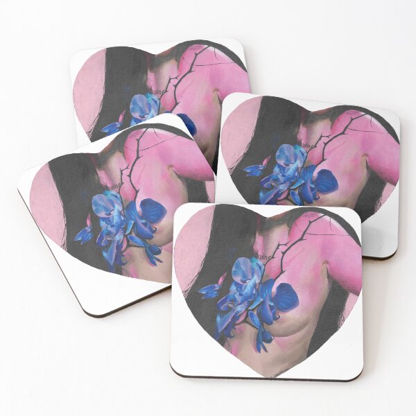 Item preview, Love letter , heart, shape, pink, fucsia, rosa, red, blue, orchids, flopral, flower, woman, dreamy designed and sold by AlbinaSergeevaart.