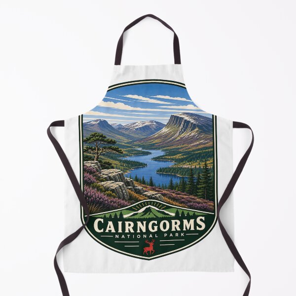 Item preview, Cairngorms National Park Vintage Travel Poster Badge designed and sold by NewNomads.
