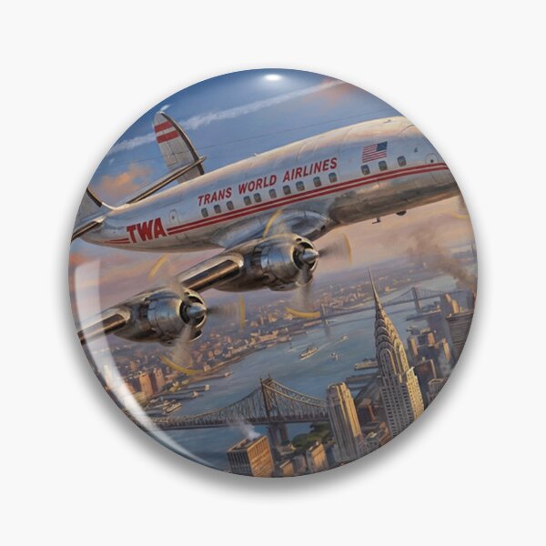 Item preview, TWA Constellation Over New York City designed and sold by Airpower Art.