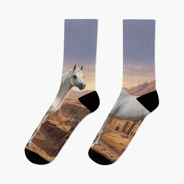 Item preview, An Abbayan horse and a Yemeni landscape designed and sold by Cheval-de-coeur.
