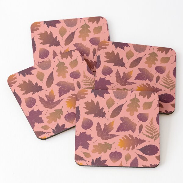Item preview, Pressed Autumn Leaves – Cozy Botanical Woodland Pattern | Red designed and sold by Frohyou.