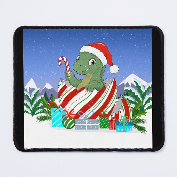Item preview, Merry Christmas Baby Dinosaur in The Mountains designed and sold by daphsam.