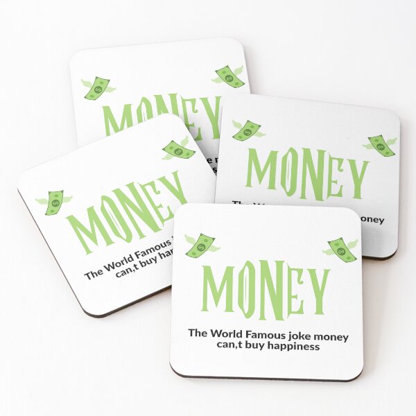 Item preview, Money Can’t Buy Happiness Funny Quote designed and sold by Ryvona.
