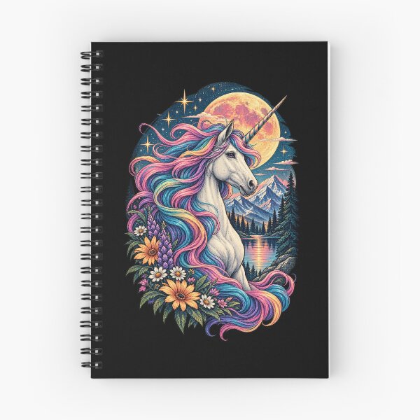 Item preview, Mystical Mountain Unicorn – Rainbow Mane Fantasy designed and sold by RockitBaby.