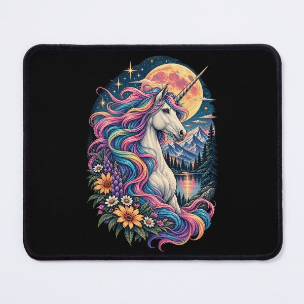 Item preview, Mystical Mountain Unicorn – Rainbow Mane Fantasy designed and sold by RockitBaby.
