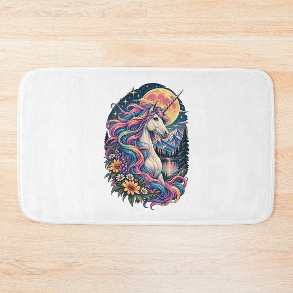 Item preview, Mystical Mountain Unicorn – Rainbow Mane Fantasy designed and sold by RockitBaby.