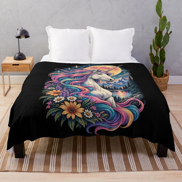 Item preview, Mystical Mountain Unicorn – Rainbow Mane Fantasy designed and sold by RockitBaby.