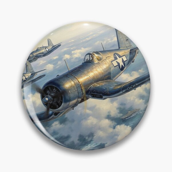 Item preview, F4U Corsairs Flying Over Pacific Fleet designed and sold by Airpower Art.