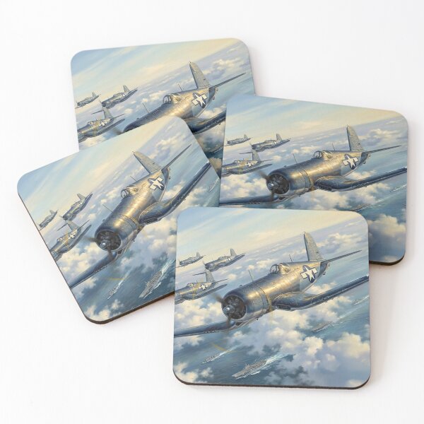 Item preview, F4U Corsairs Flying Over Pacific Fleet designed and sold by Airpower Art.
