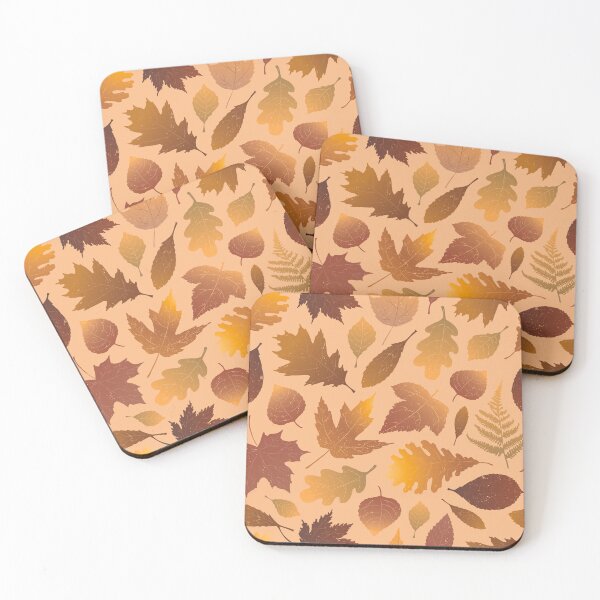 Item preview, Pressed Autumn Leaves – Cozy Botanical Woodland Pattern | Orange designed and sold by Frohyou.
