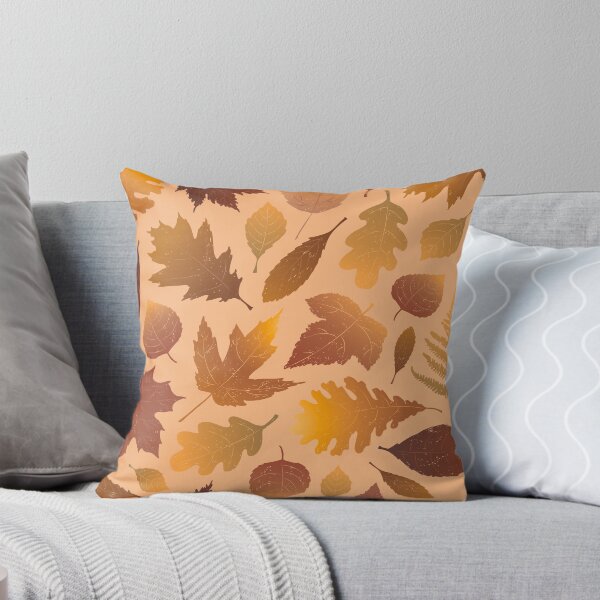 Item preview, Pressed Autumn Leaves – Cozy Botanical Woodland Pattern | Orange designed and sold by Frohyou.