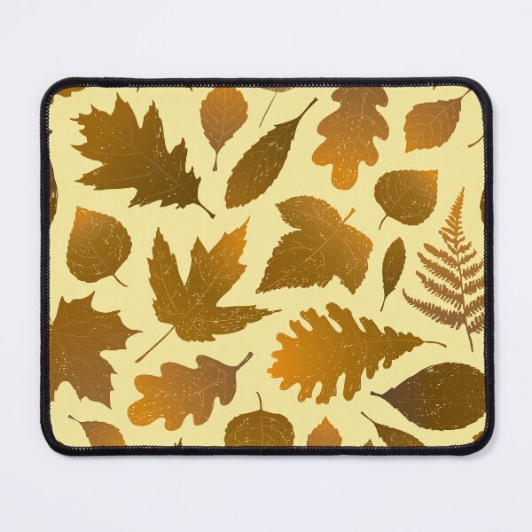 Item preview, Pressed Autumn Leaves – Cozy Botanical Woodland Pattern | Yellow designed and sold by Frohyou.