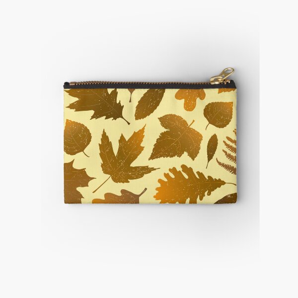 Item preview, Pressed Autumn Leaves – Cozy Botanical Woodland Pattern | Yellow designed and sold by Frohyou.