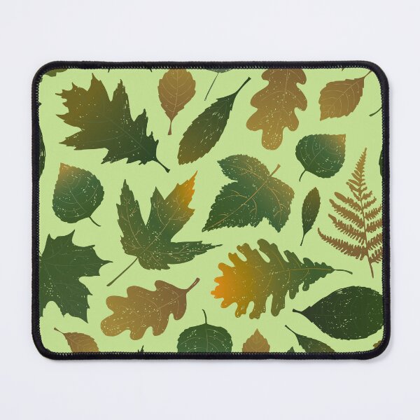 Item preview, Pressed Autumn Leaves – Cozy Botanical Woodland Pattern | Green designed and sold by Frohyou.