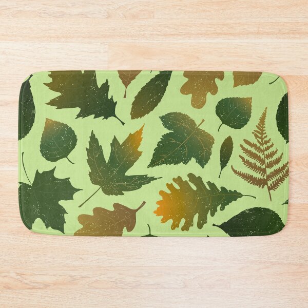 Item preview, Pressed Autumn Leaves – Cozy Botanical Woodland Pattern | Green designed and sold by Frohyou.