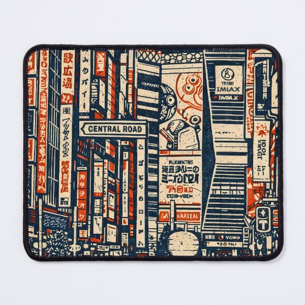 Item preview, Godzilla Shinjuku – Japan Linocut Print designed and sold by JAPANCE STUDIO.