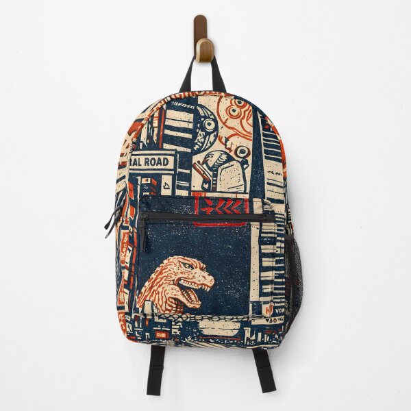 Item preview, Godzilla Shinjuku – Japan Linocut Print designed and sold by JAPANCE STUDIO.