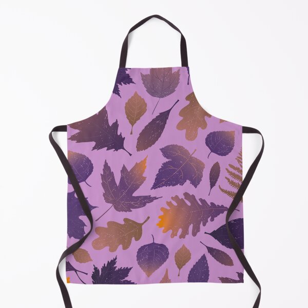Item preview, Pressed Autumn Leaves – Cozy Botanical Woodland Pattern | Purple designed and sold by Frohyou.