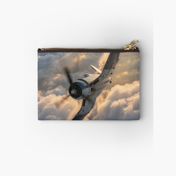 Item preview, Navy Corsair Diving Through Golden Clouds designed and sold by Airpower Art.