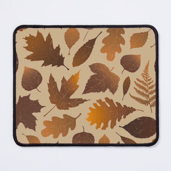 Item preview, Pressed Autumn Leaves – Cozy Botanical Woodland Pattern | Brown designed and sold by Frohyou.