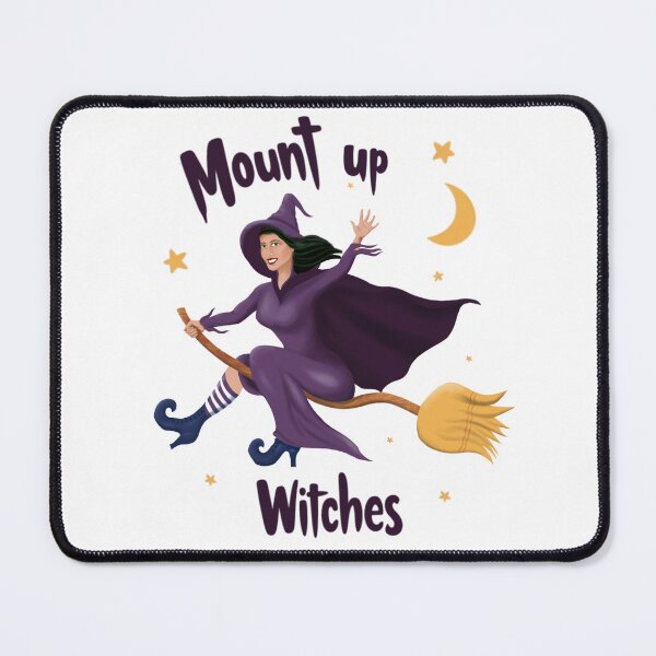 Item preview, Mount Up Witches - Purple Protege designed and sold by Valerie Valentine.